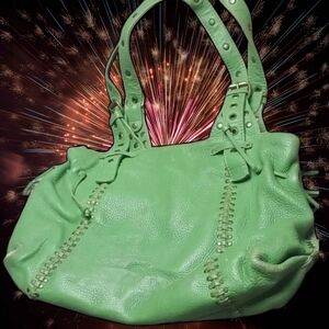 Falto a Mano by CARLOS FALCHI Studded Leather bag